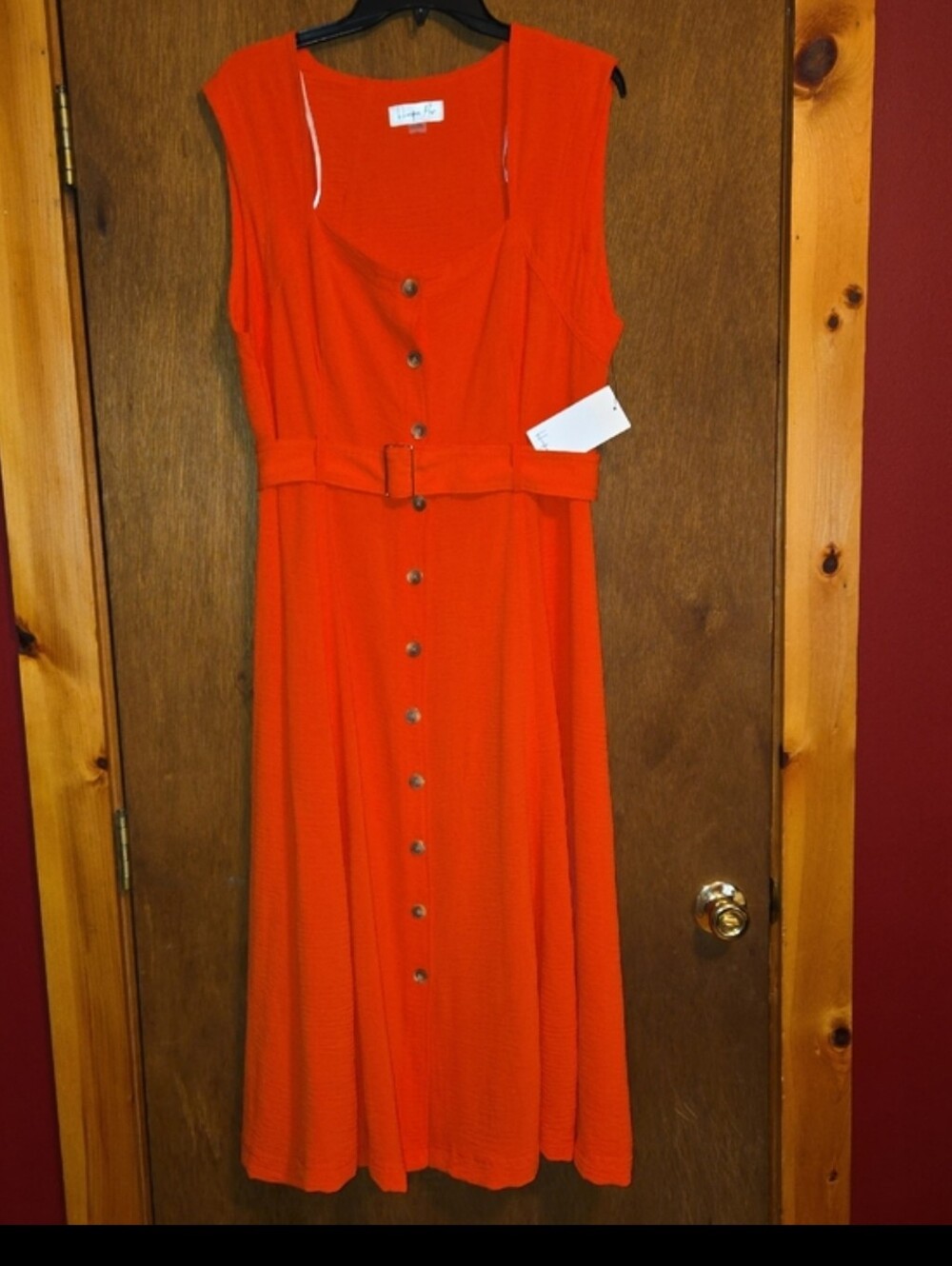 Harper Rose Midi Dress with Belt - Picture 2 of 10